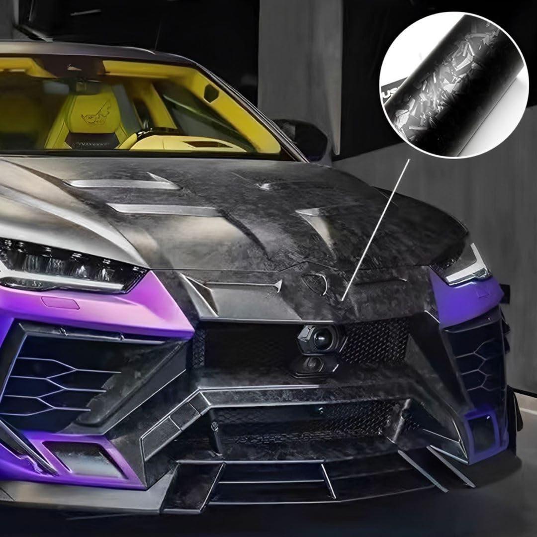 Envoltura de Vinilo Lypumso 30.48x152.4cm Carbono Negro