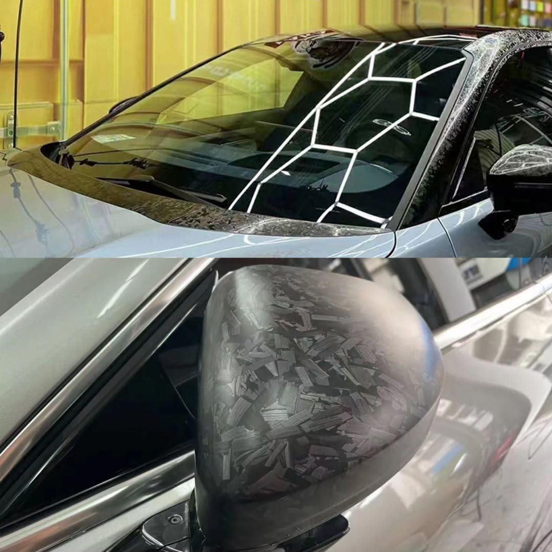 Envoltura de Vinilo Lypumso 30.48x152.4cm Carbono Negro