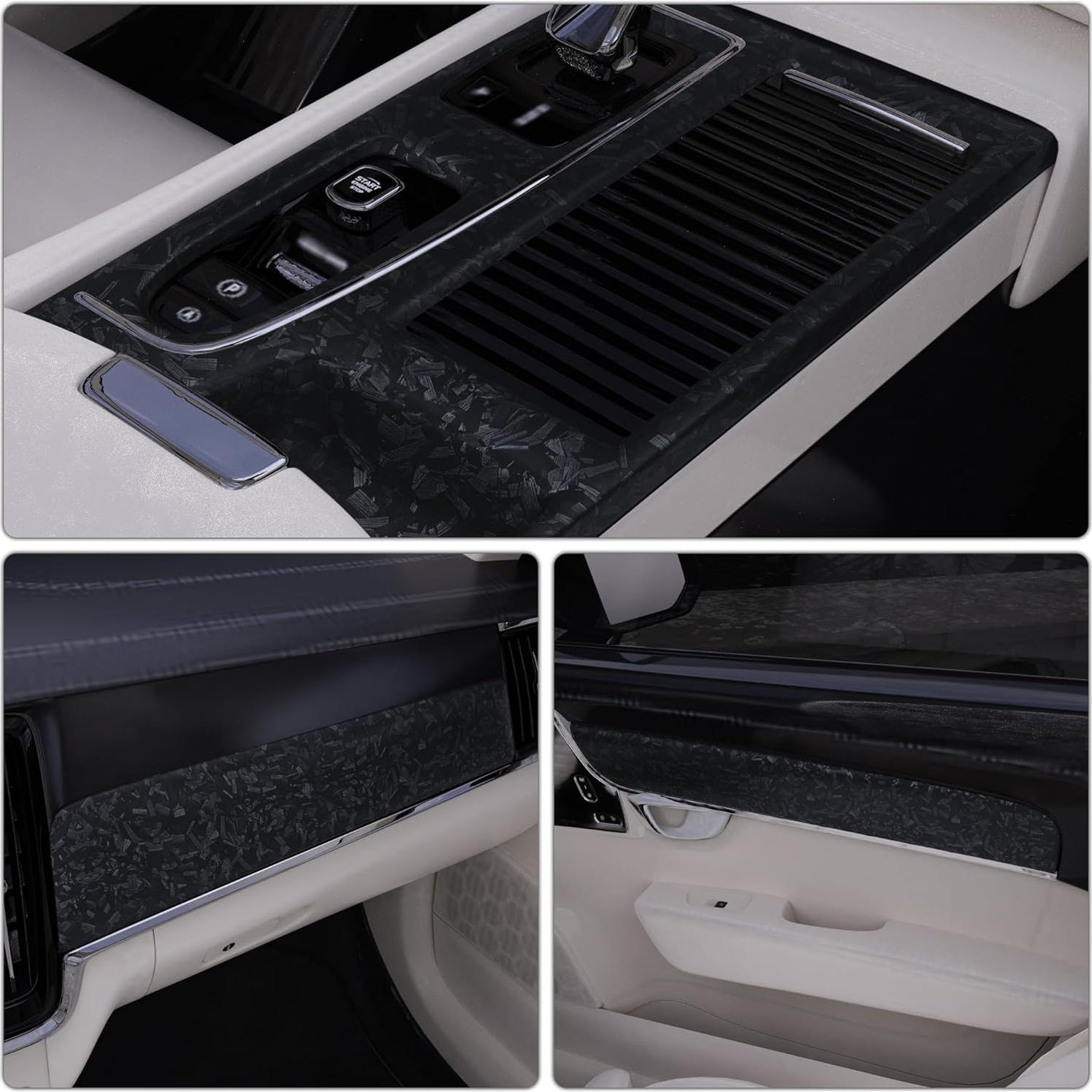 Envoltura de Vinilo Lypumso 30.48x152.4cm Carbono Negro