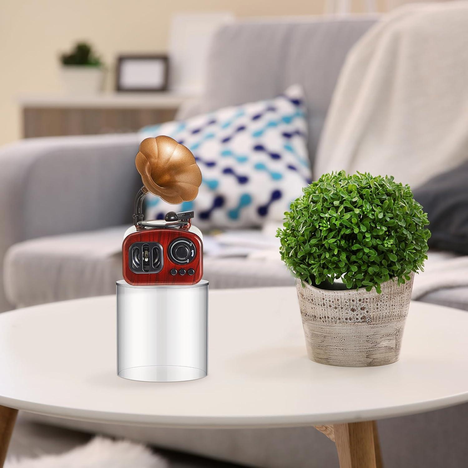 6 Soportes Acrílicos Redondos para Exhibición 10-15 cm DoubleFill