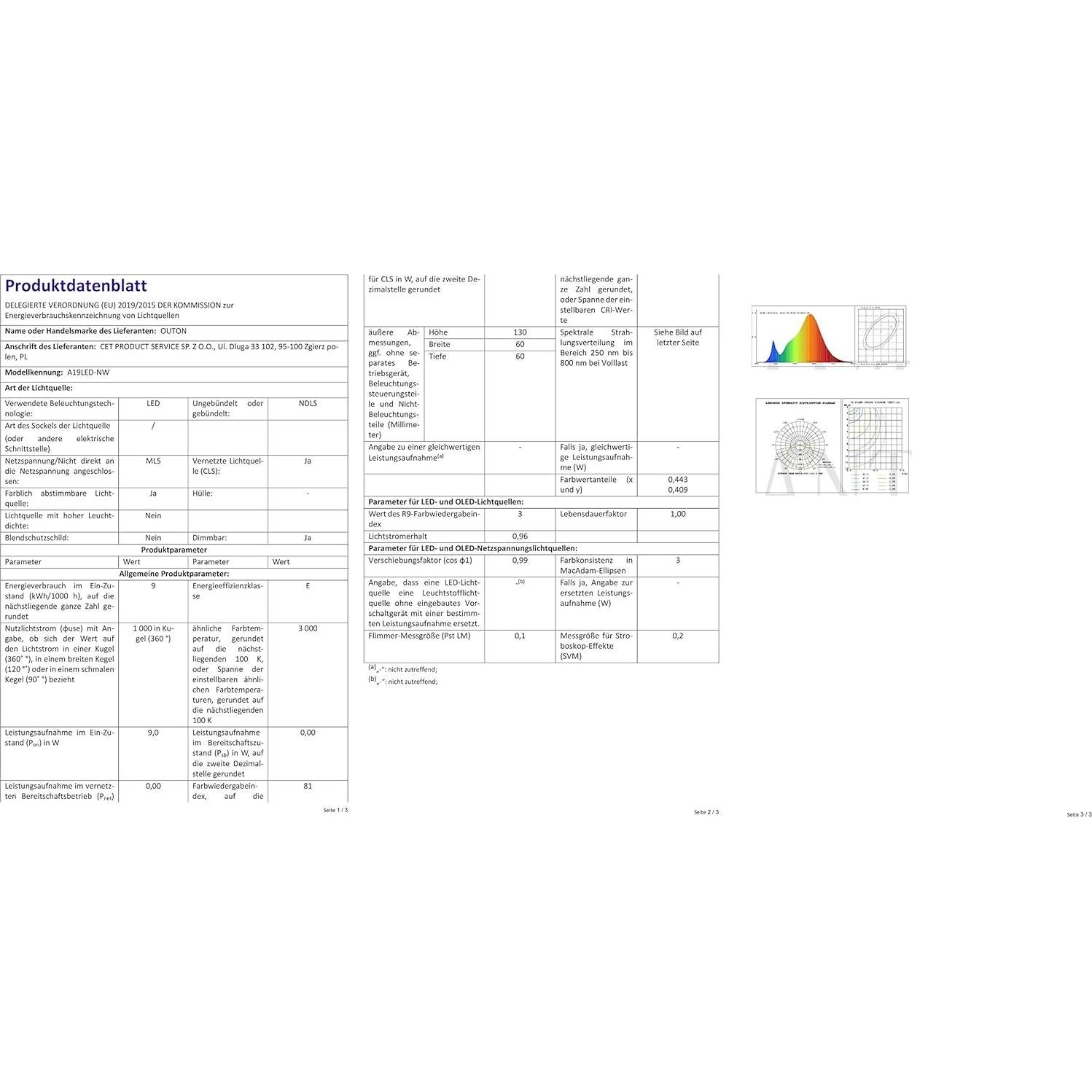 Lámpara de Pie OUTON con Mesa Auxiliar y Carga USB, 9W