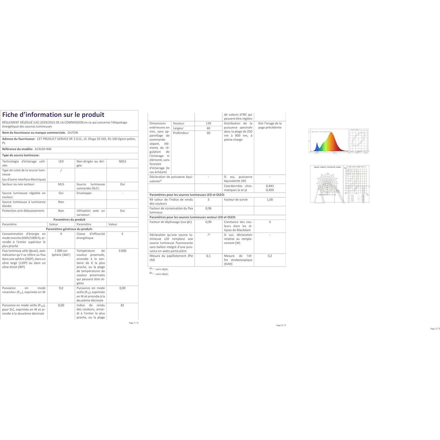 Lámpara de Pie OUTON con Mesa Auxiliar y Carga USB, 9W