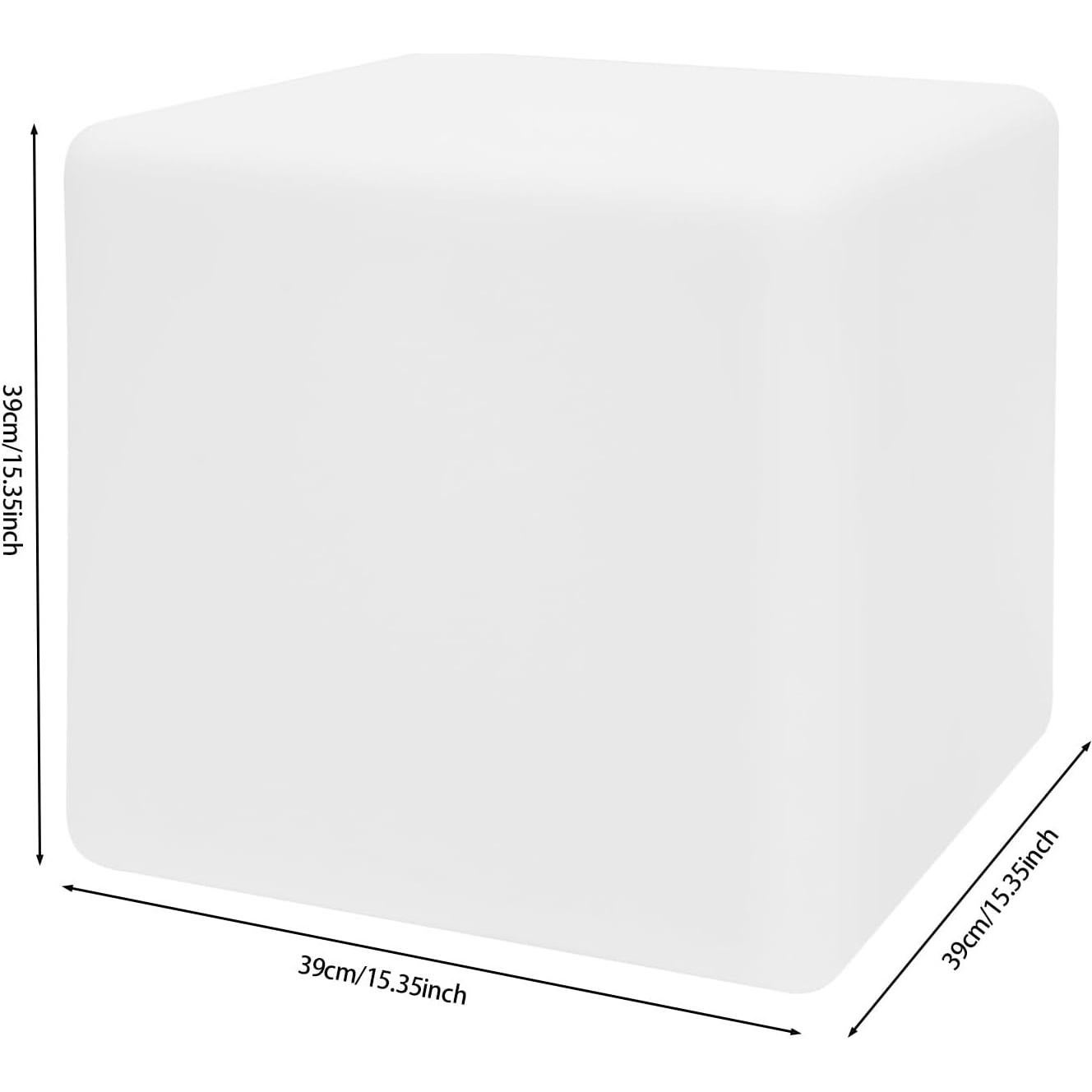 Silla Cubo LED Blisiour Cuadrada 40 cm Control Remoto RGB