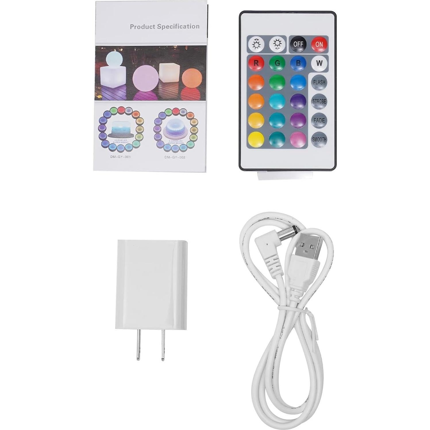 Silla Cubo LED Blisiour Cuadrada 40 cm Control Remoto RGB