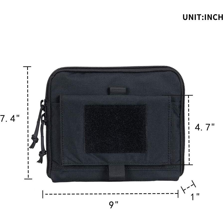 Bolsa Táctica Molle EDC EXCELENTE ELITE SPANKER Negra 23x19x2.6cm