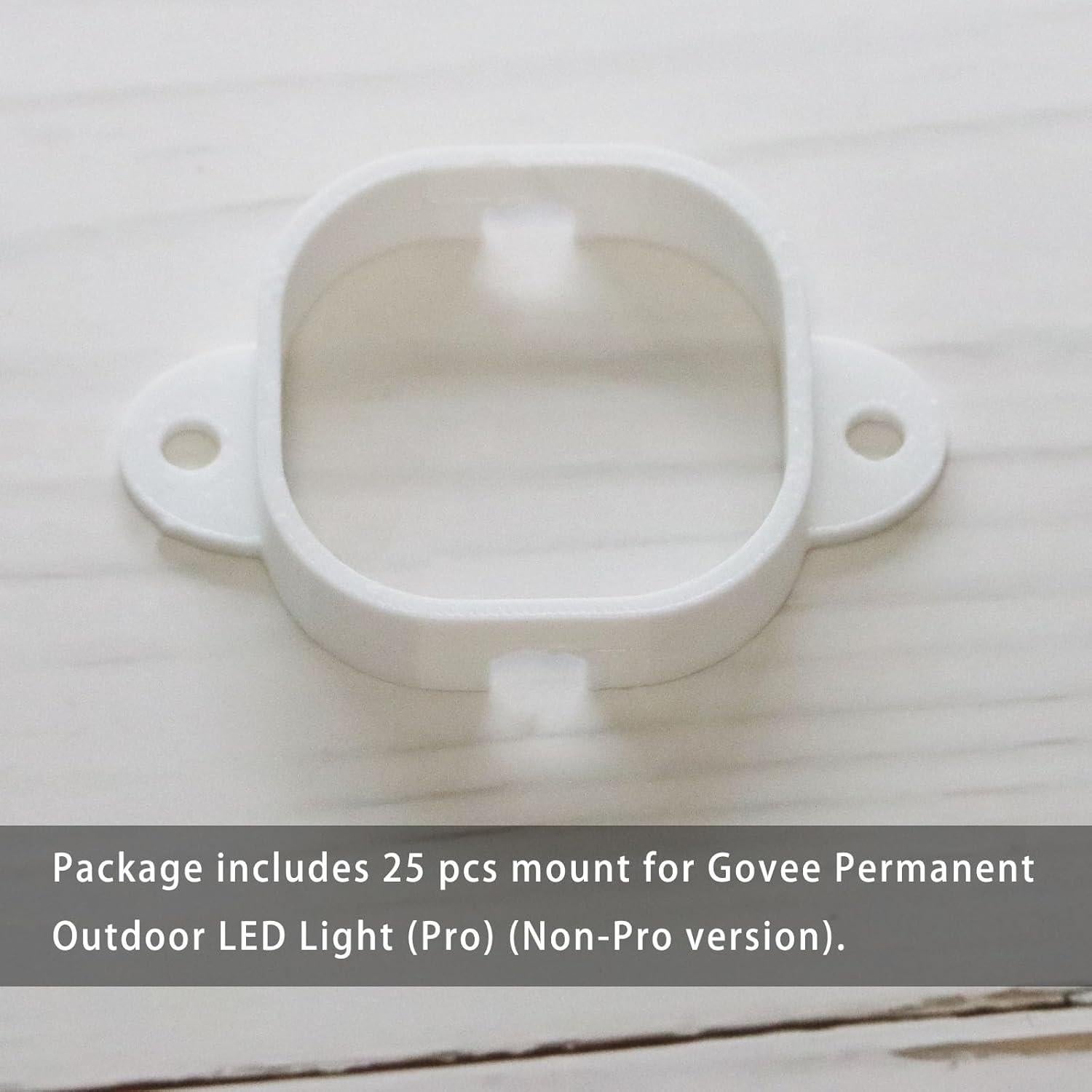 Soporte PIAOLGYI para luces LED exteriores Govee - 25 Pcs
