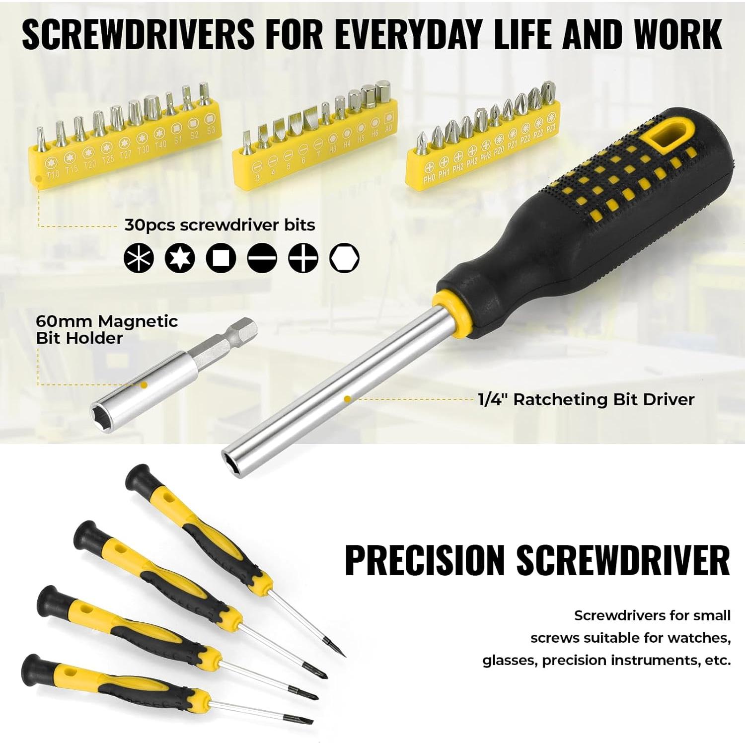 Kit de Herramientas TLGREEN 218 Piezas Portátil para Mecánicos