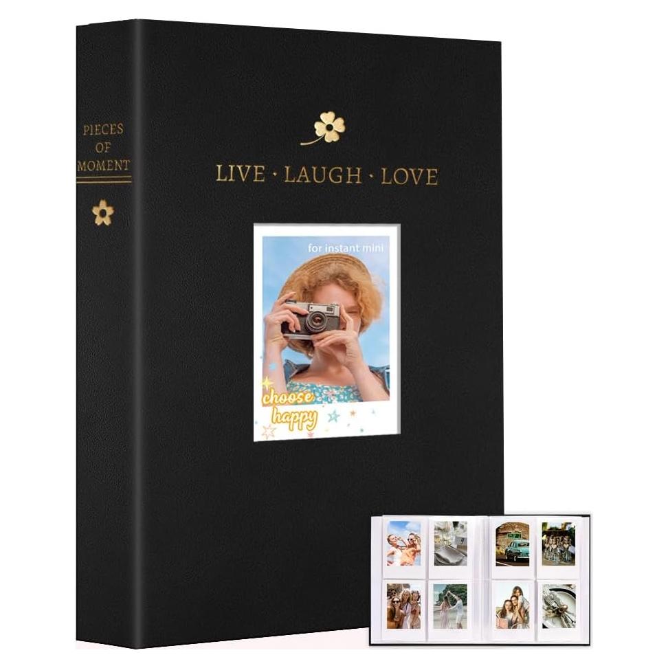 Álbum de Fotos Polaroid Holoary 128 Bolsillos Negro