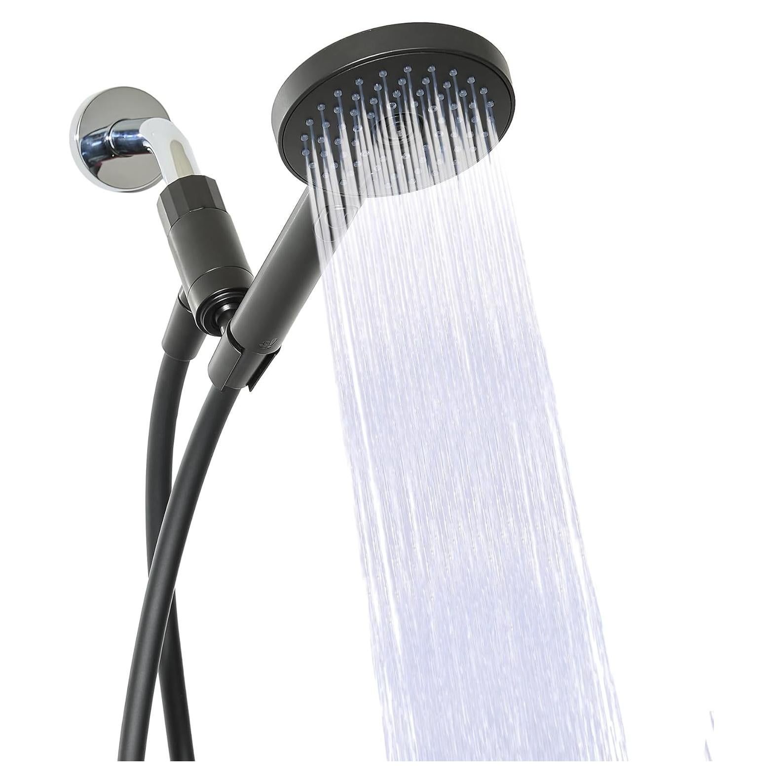 Ducha de Mano Sproos! Alta Presión 3 Funciones Negro 177.8 cm