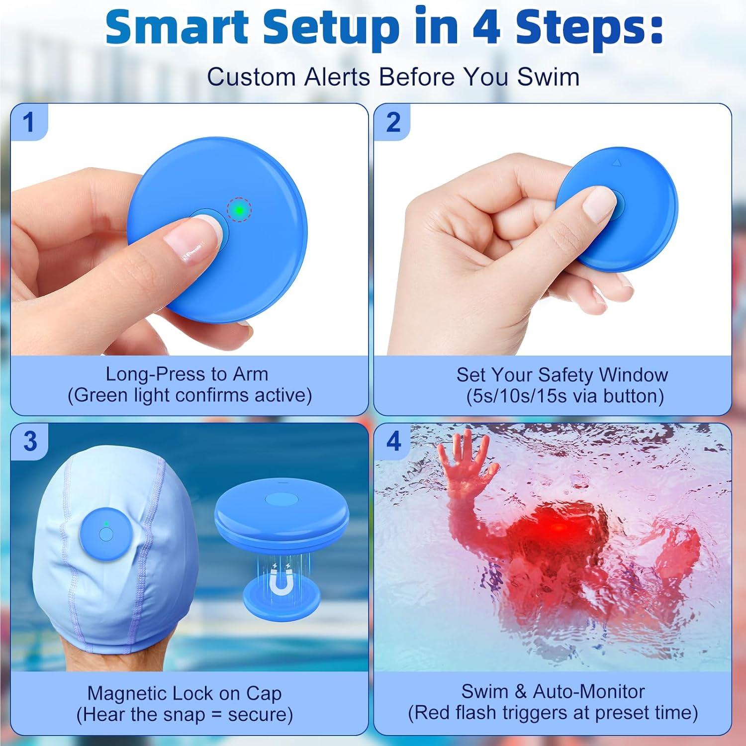 Alarma de Seguridad para Piscina Maoligo CapAlert Azul