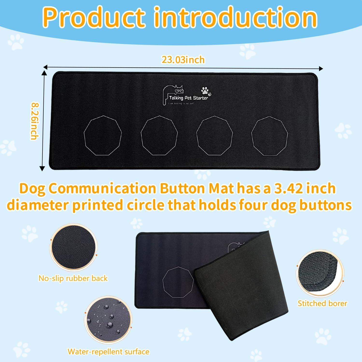 Juego de 4 Botones de Comunicación para Perros BOSKEY