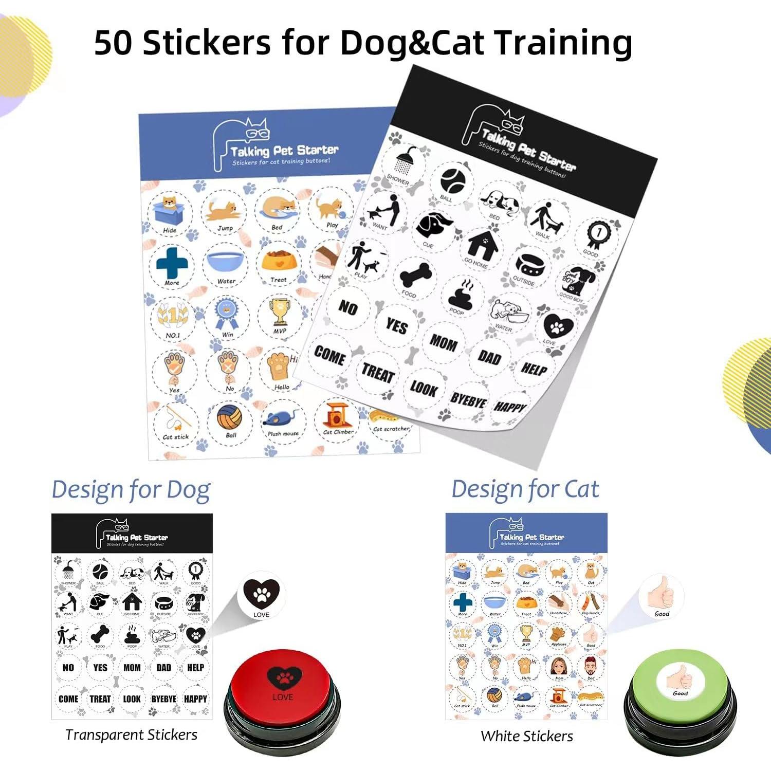 Juego de 4 Botones de Comunicación para Perros BOSKEY