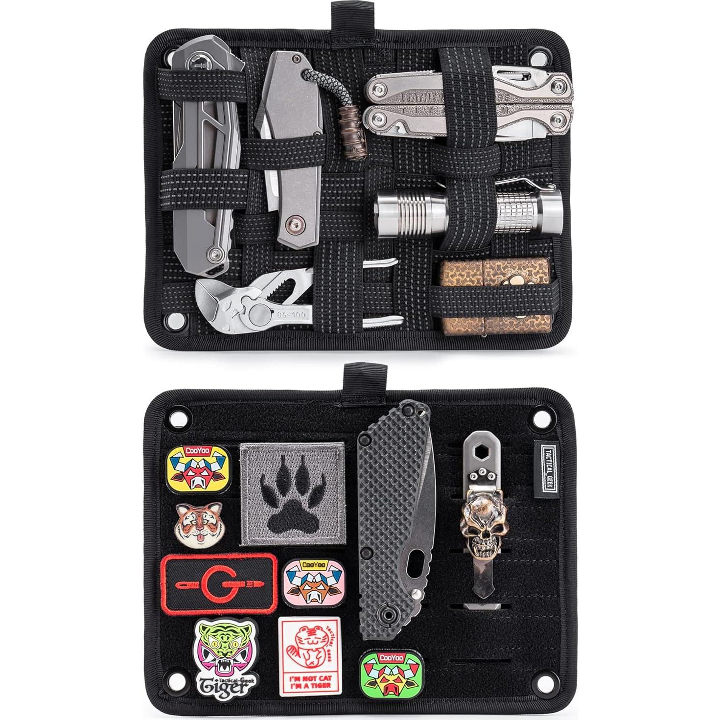 Tablero Organizador TCM Negro - Nylon Antideslizante 21.5x16.4cm