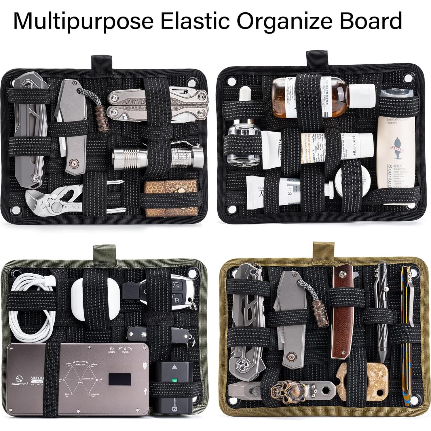 Tablero Organizador TCM Negro - Nylon Antideslizante 21.5x16.4cm