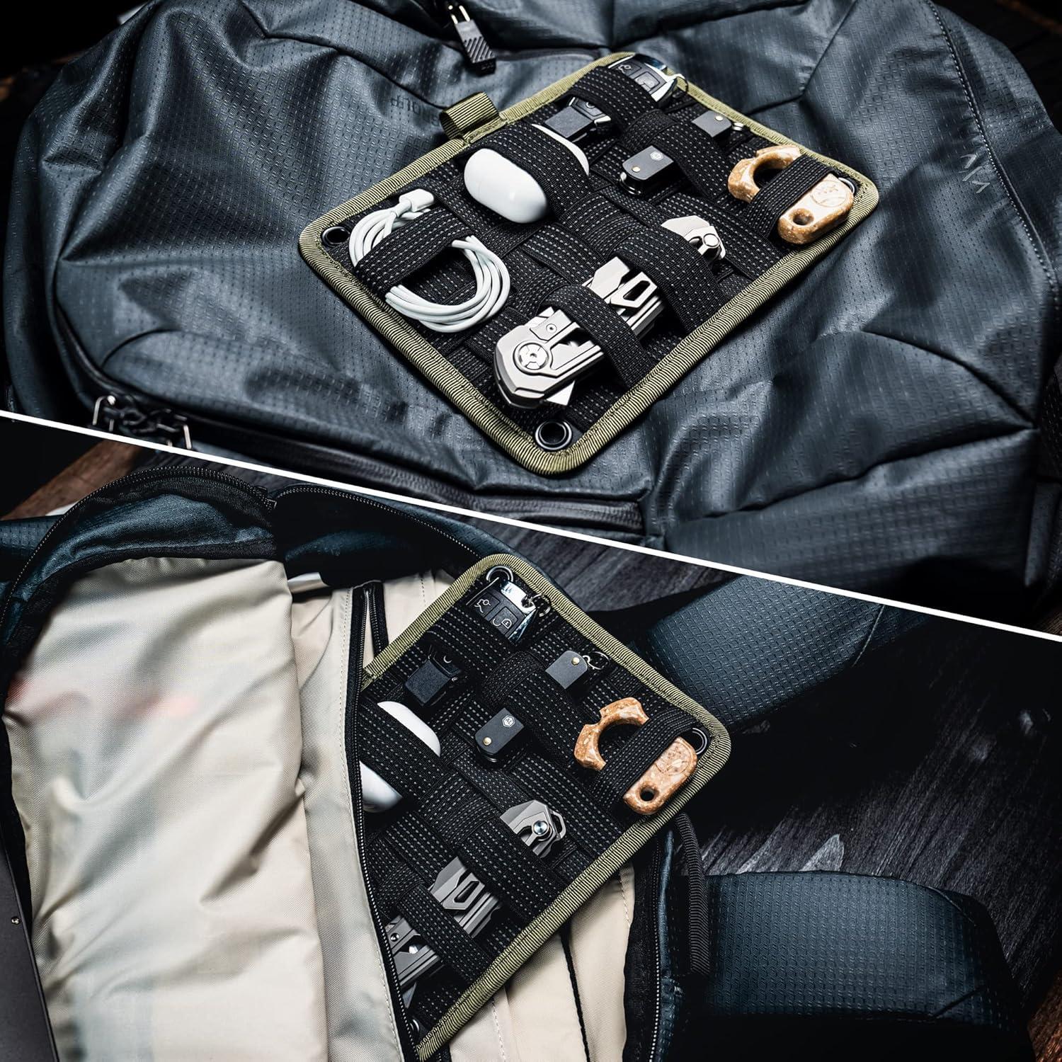 Tablero Organizador TCM Negro - Nylon Antideslizante 21.5x16.4cm