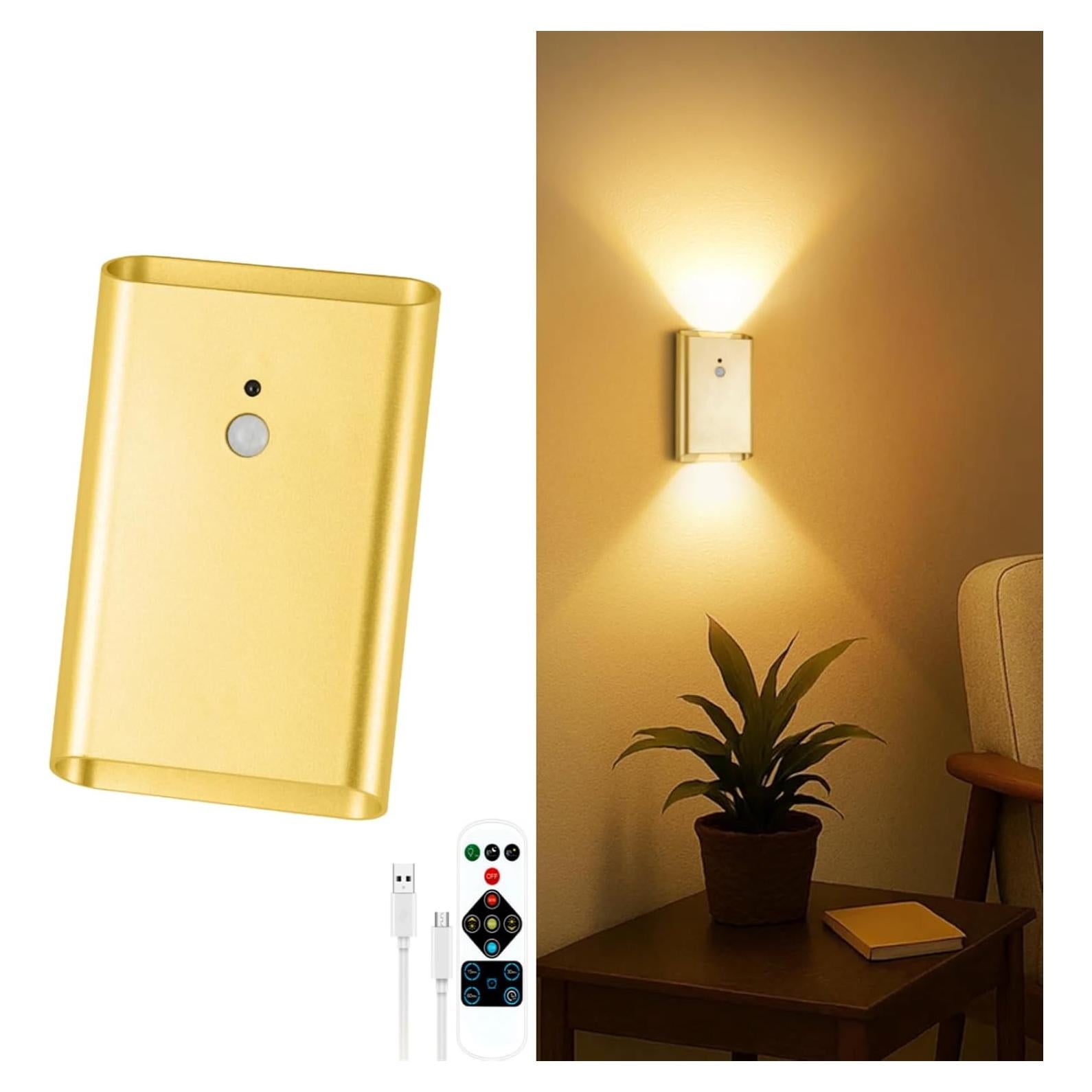 Luz de Aplique de Pared Eneru con Sensor de Movimiento 5000mAh