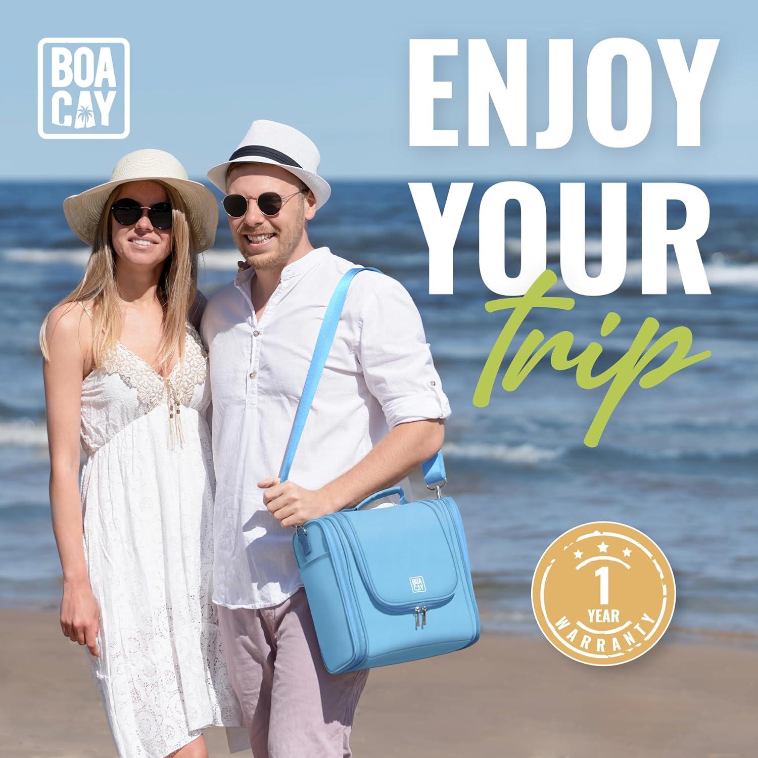 Bolsa de Aseo Colgante Extra Grande BOACAY Azul Bebé