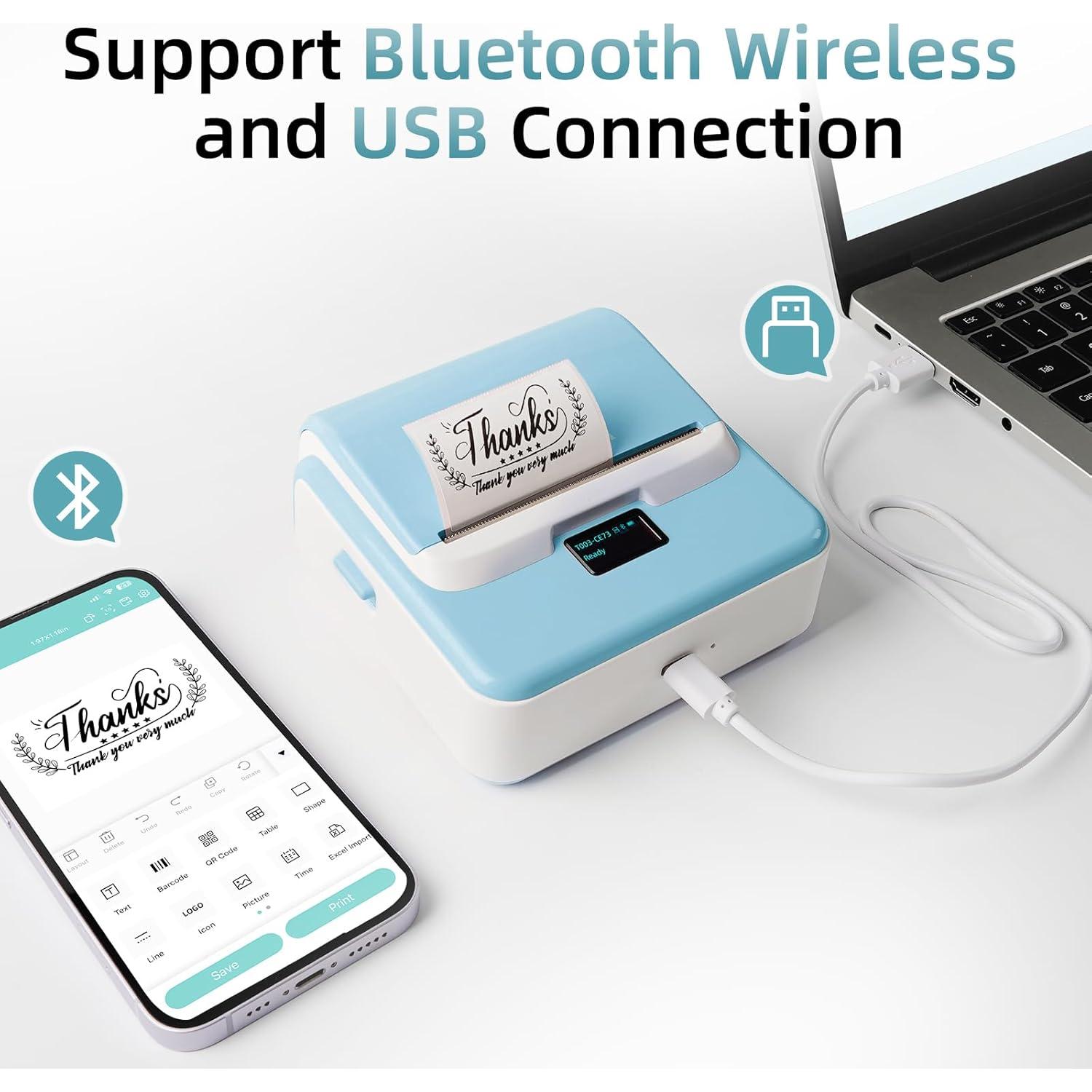 Impresora de Etiquetas ORGSTA T003 Bluetooth 3.15" Térmica