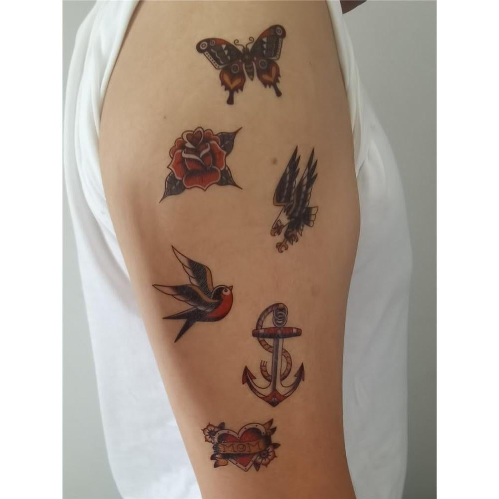 Calcomanías Tatuajes Temporales SanerLian Set de 4 11x15cm