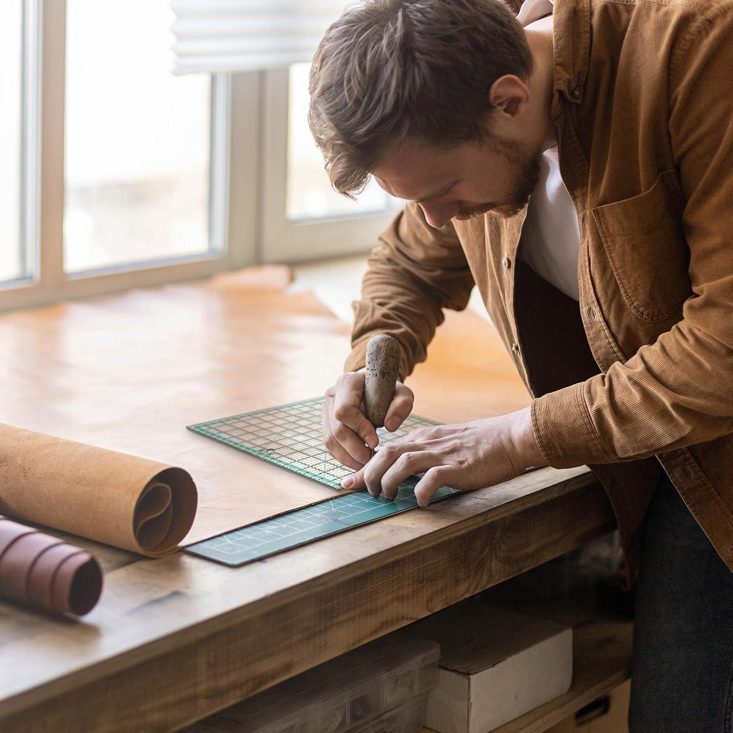 Juego de 4 Reglas de Acolchado Cuadradas MANUFORE 32cm a 12cm