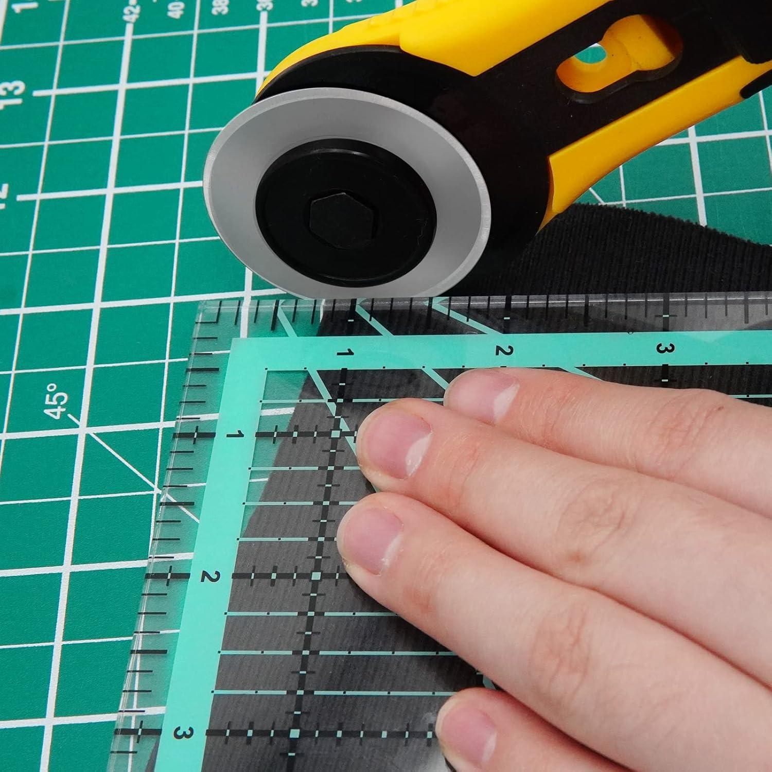 Juego de 4 Reglas de Acolchado Cuadradas MANUFORE 32cm a 12cm