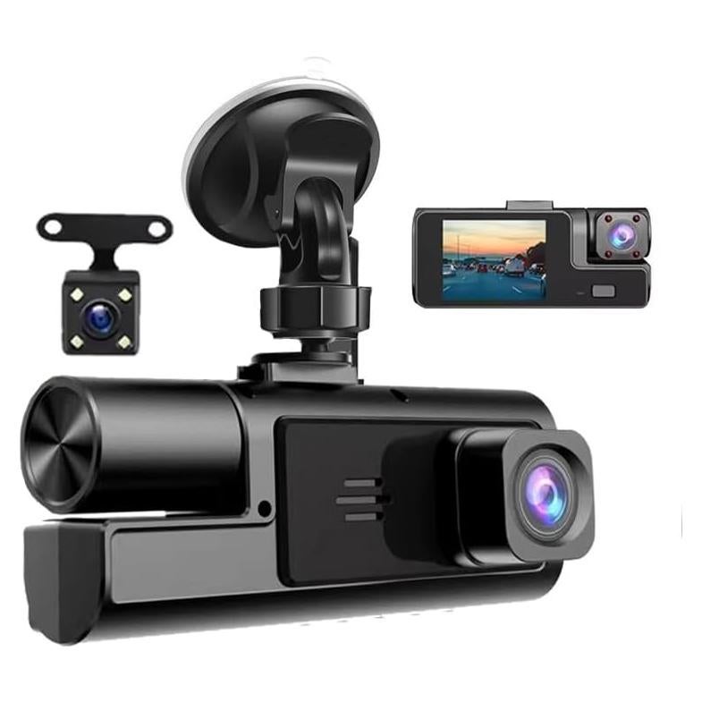 Cámara de tablero 3 Canales 1080P MeiqiLS con G-Sensor