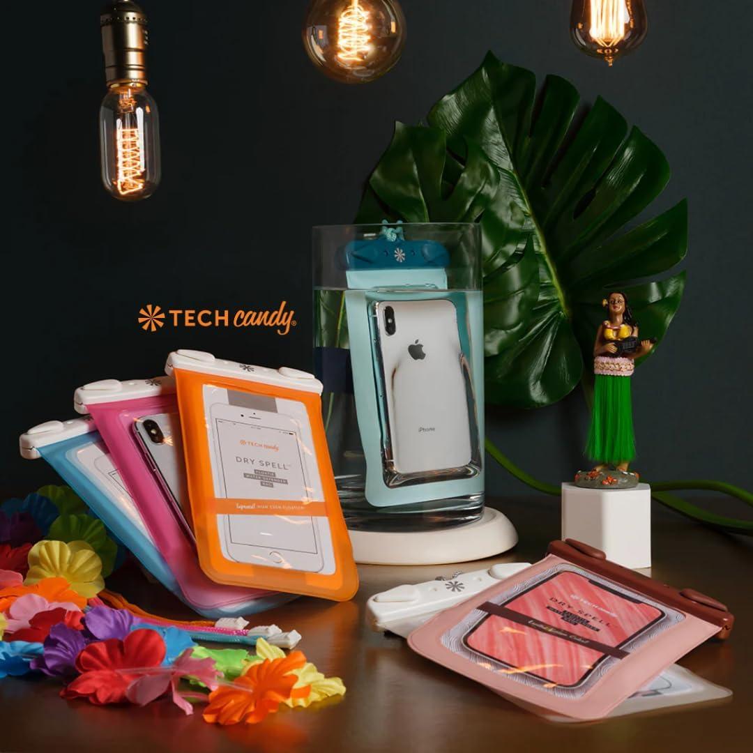 Funda Impermeable Tech Candy Dry Spell Naranja 17.78x12.7cm