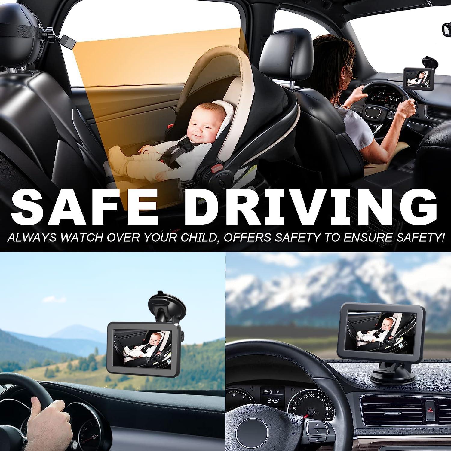 Espejo de Coche para Bebé Itomoro con Cámara HD y Visión Nocturna