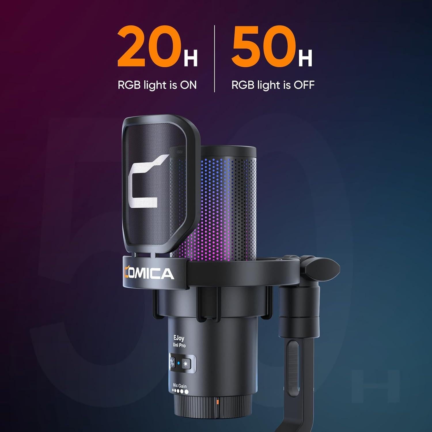 Micrófono Inalámbrico Comica Ejoy Uni Pro USB para Juegos