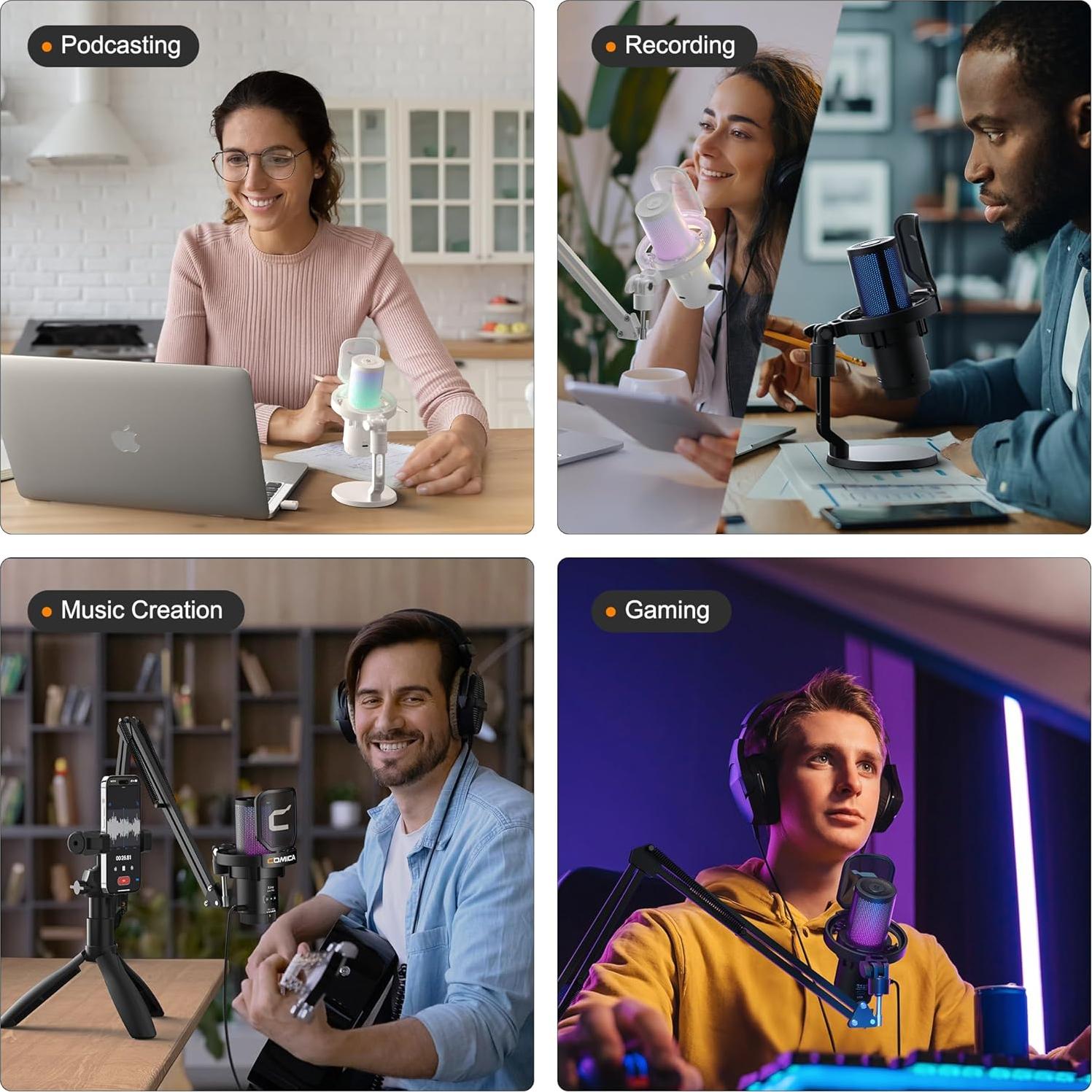 Micrófono Inalámbrico Comica Ejoy Uni Pro USB para Juegos