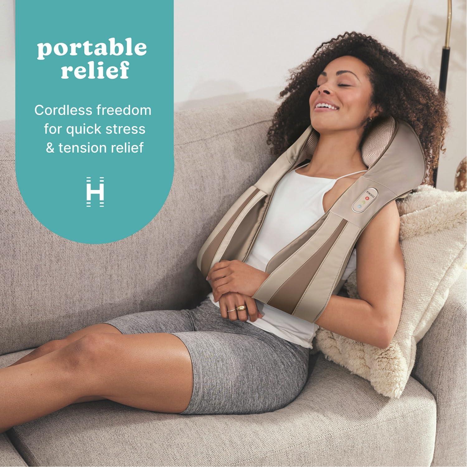 Masajeador Shiatsu HoMedics Thera-P con Calor y 4 Nodos