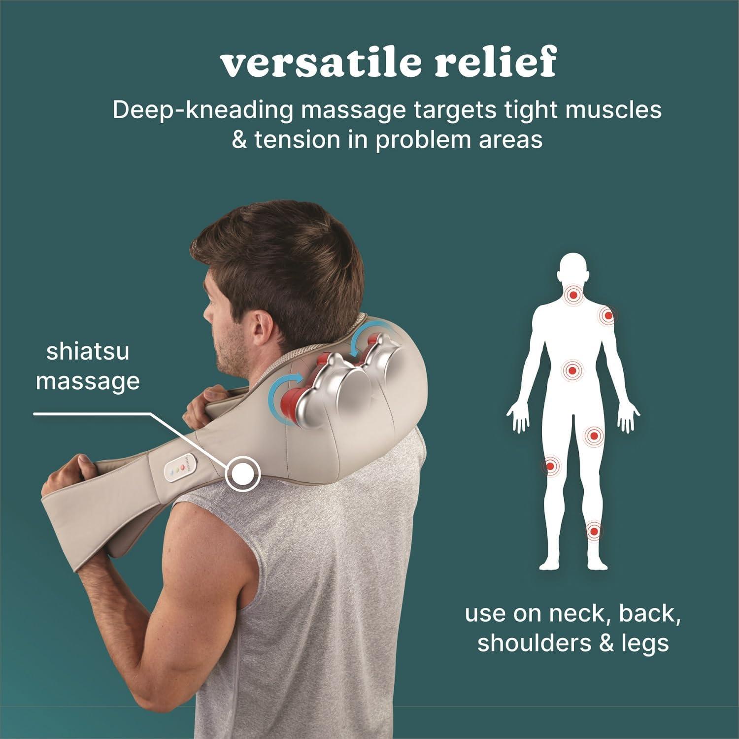 Masajeador Shiatsu HoMedics Thera-P con Calor y 4 Nodos