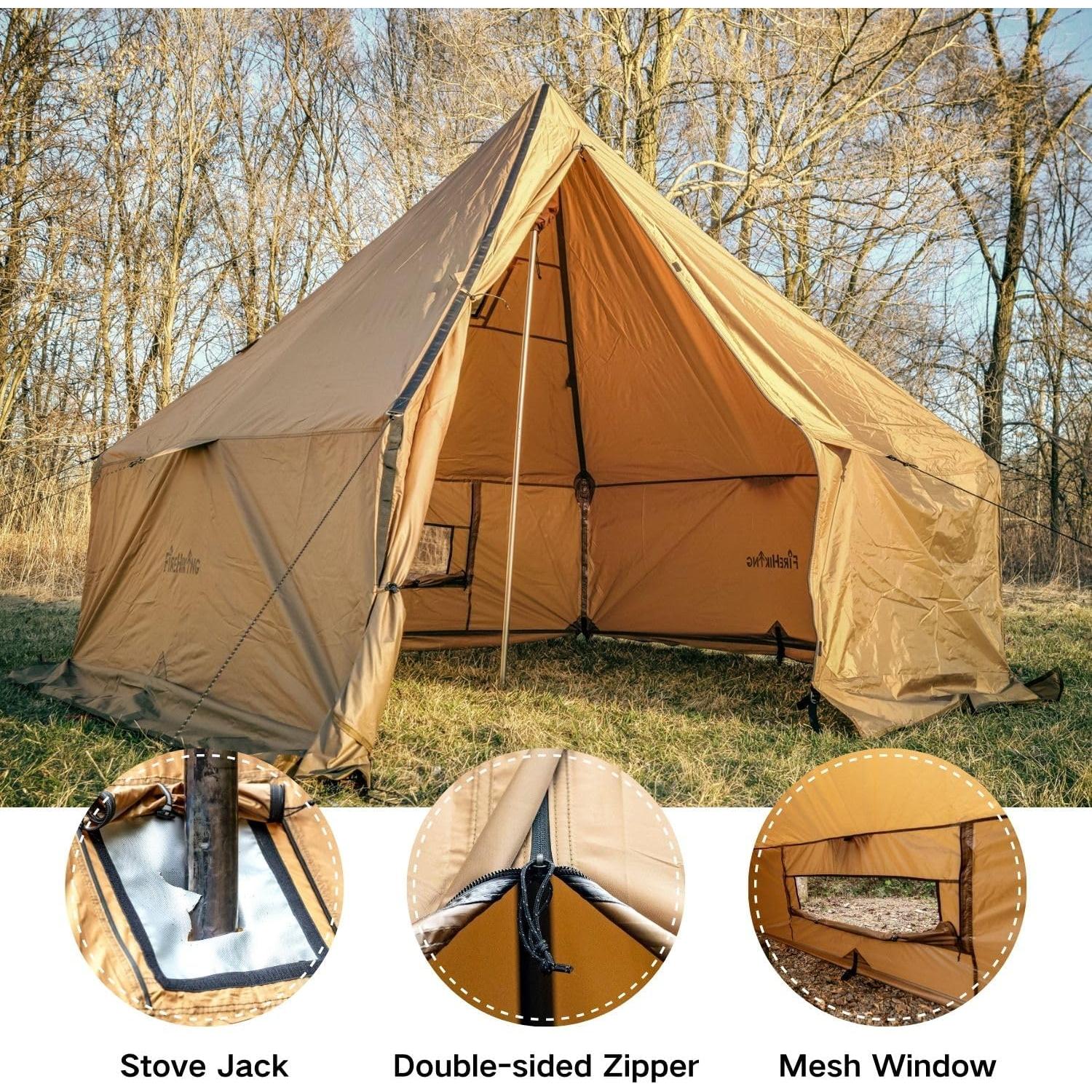 Tienda de Camping Pirámide FIREHIKING 2.2m 1-2 Personas