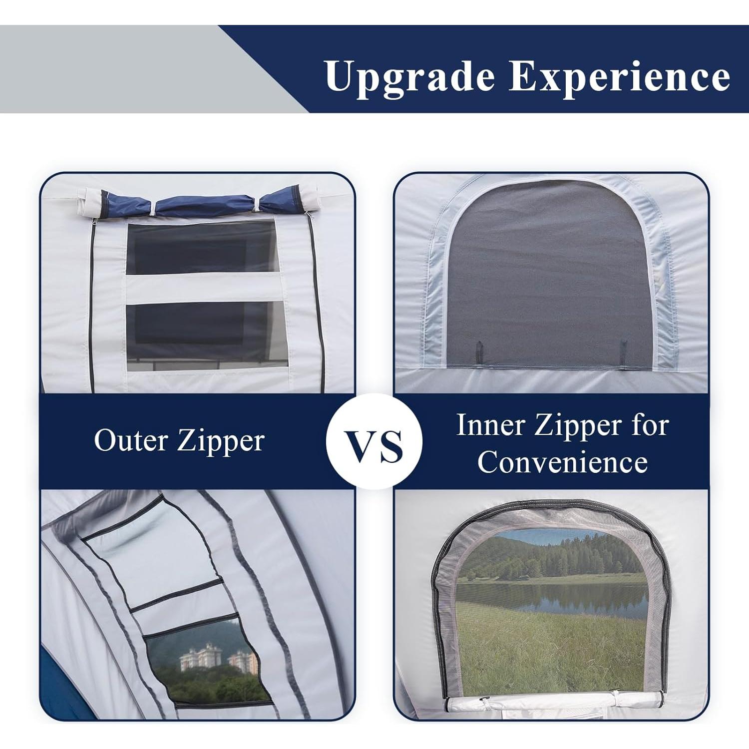 Carpa Pop Up Peirhw para 2-4 Personas, Impermeable y Rápido Montaje