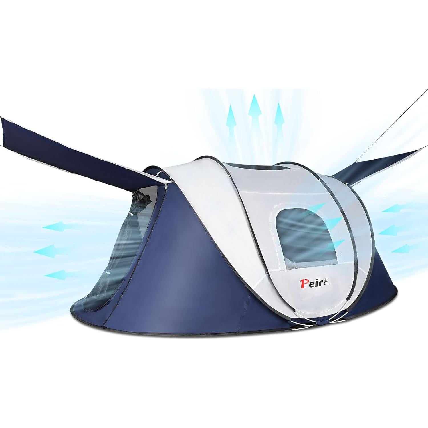 Carpa Pop Up Peirhw para 2-4 Personas, Impermeable y Rápido Montaje