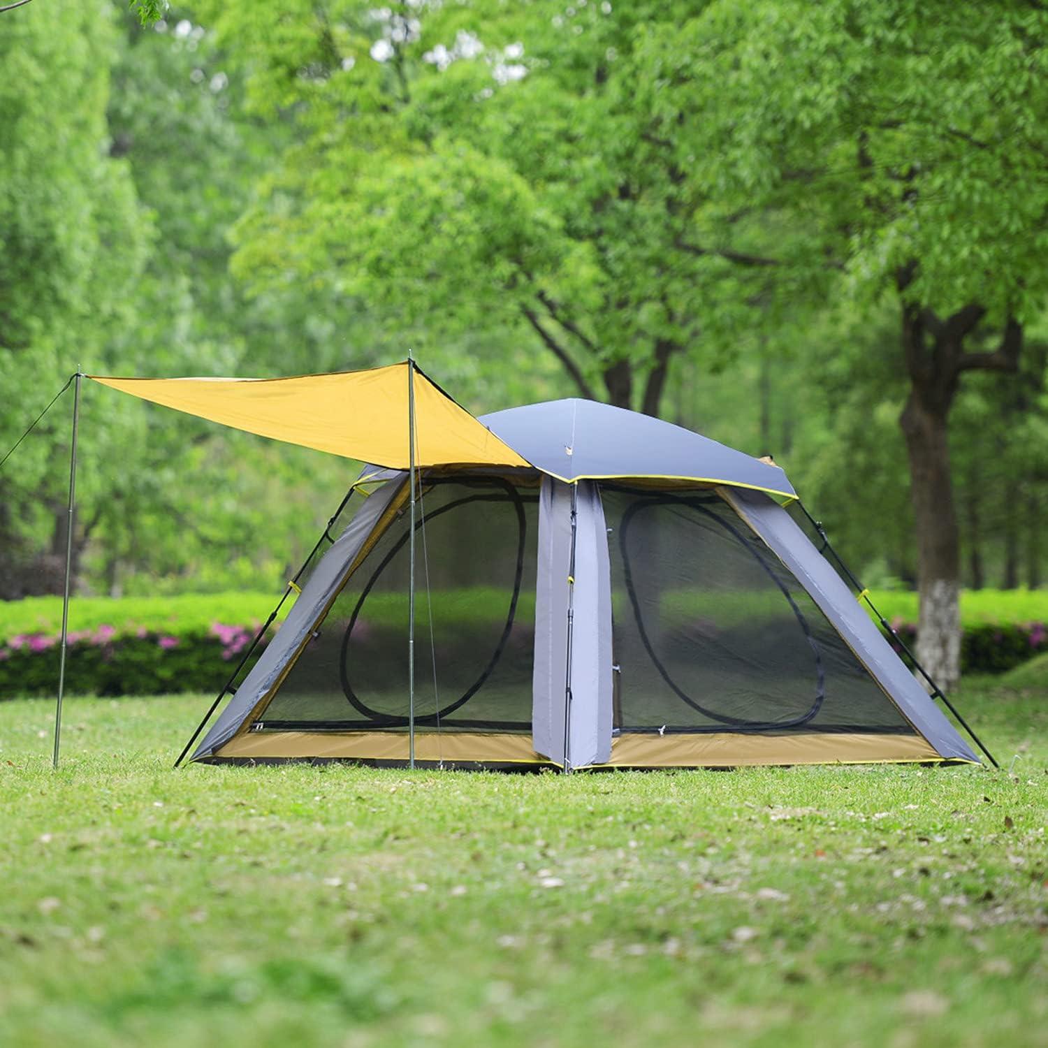 Carpa Instantánea Wind Tour para 3 Personas Azul Amarillo