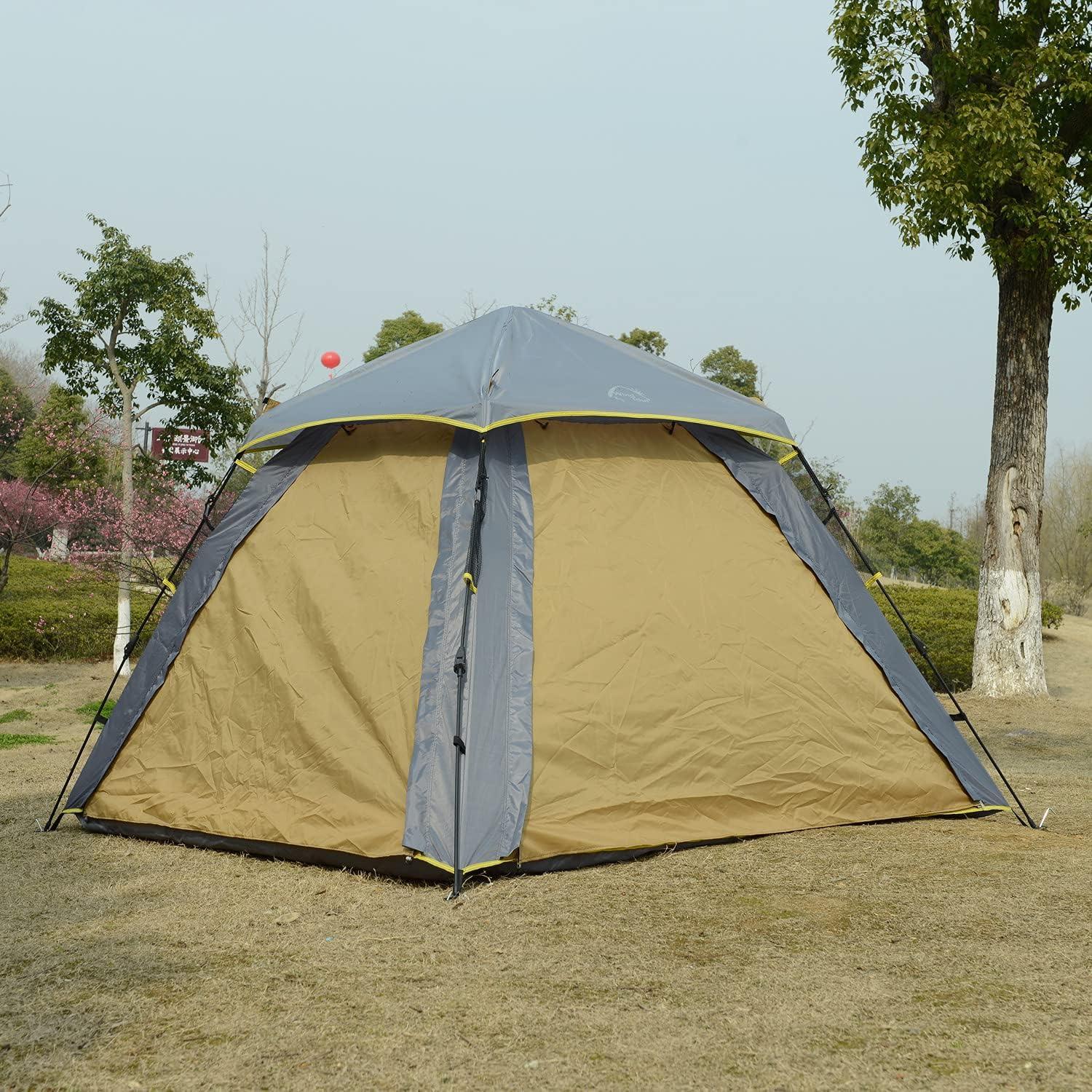 Carpa Instantánea Wind Tour para 3 Personas Azul Amarillo
