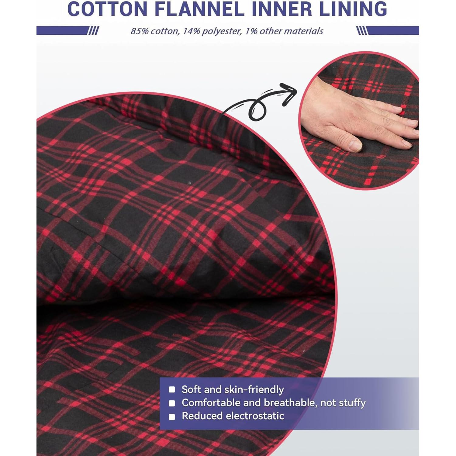 Saco de dormir KingCamp XL impermeable para clima frío y cálido