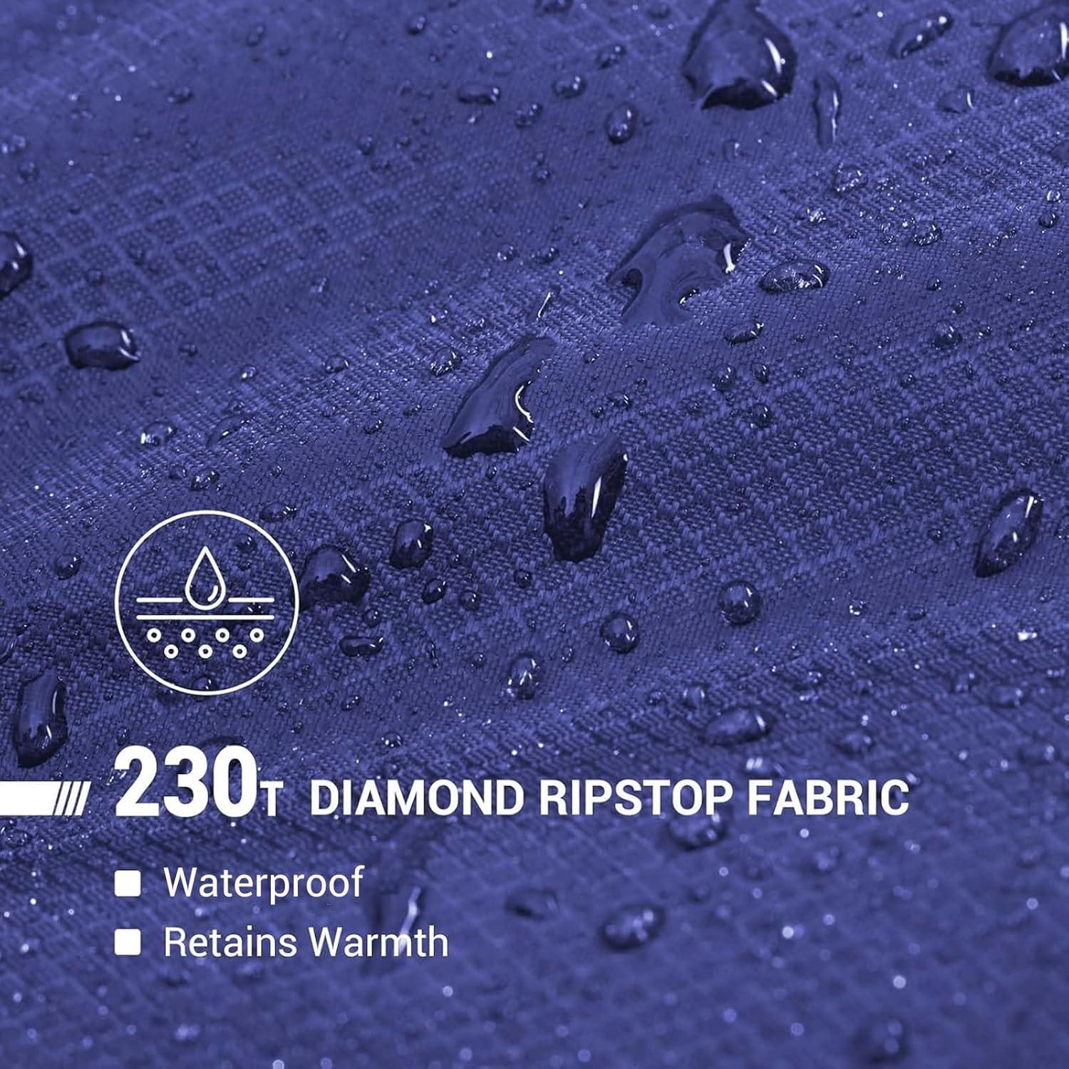 Saco de dormir KingCamp XL impermeable para clima frío y cálido