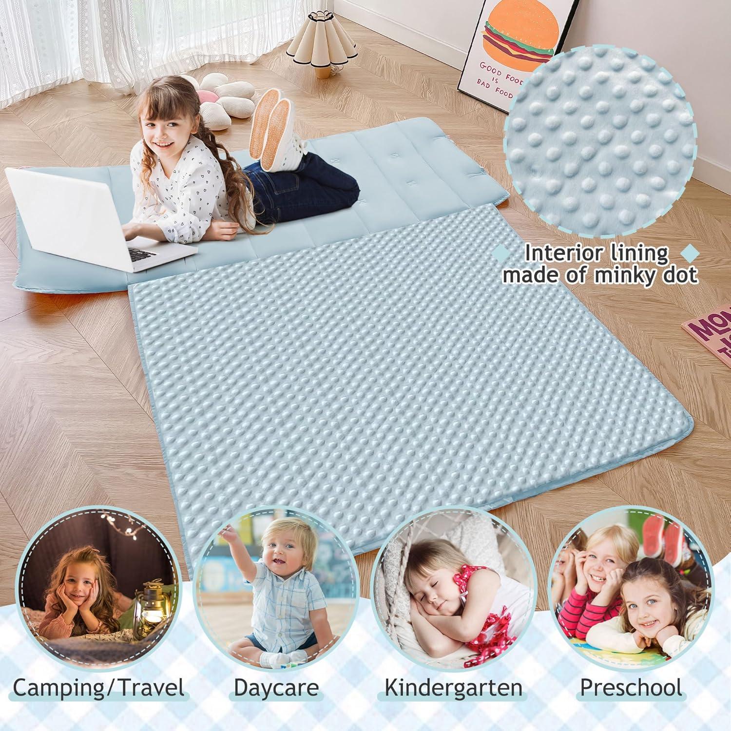 Mats de Siesta VIVILINEN Azul 140x58 cm con Almohada