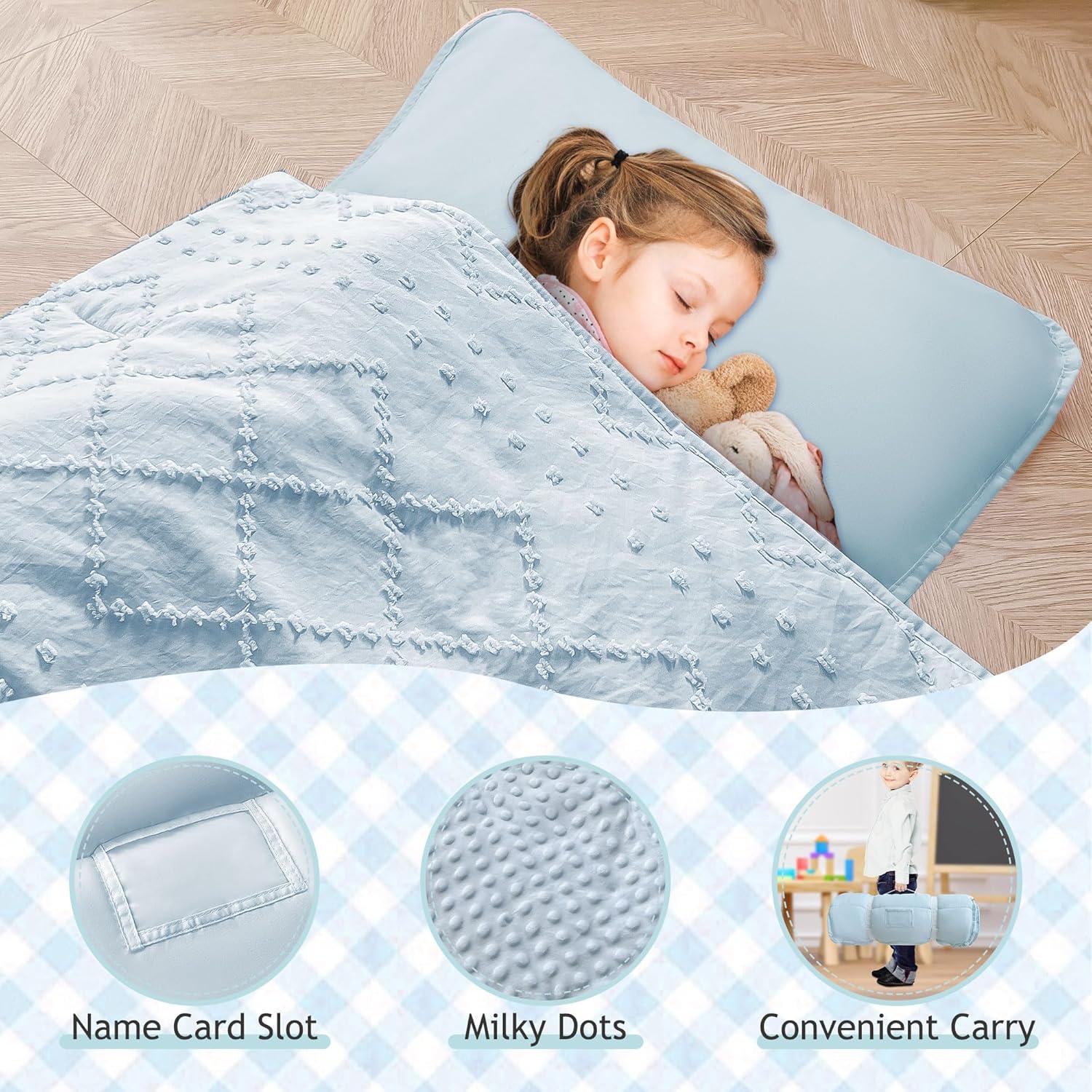 Mats de Siesta VIVILINEN Azul 140x58 cm con Almohada