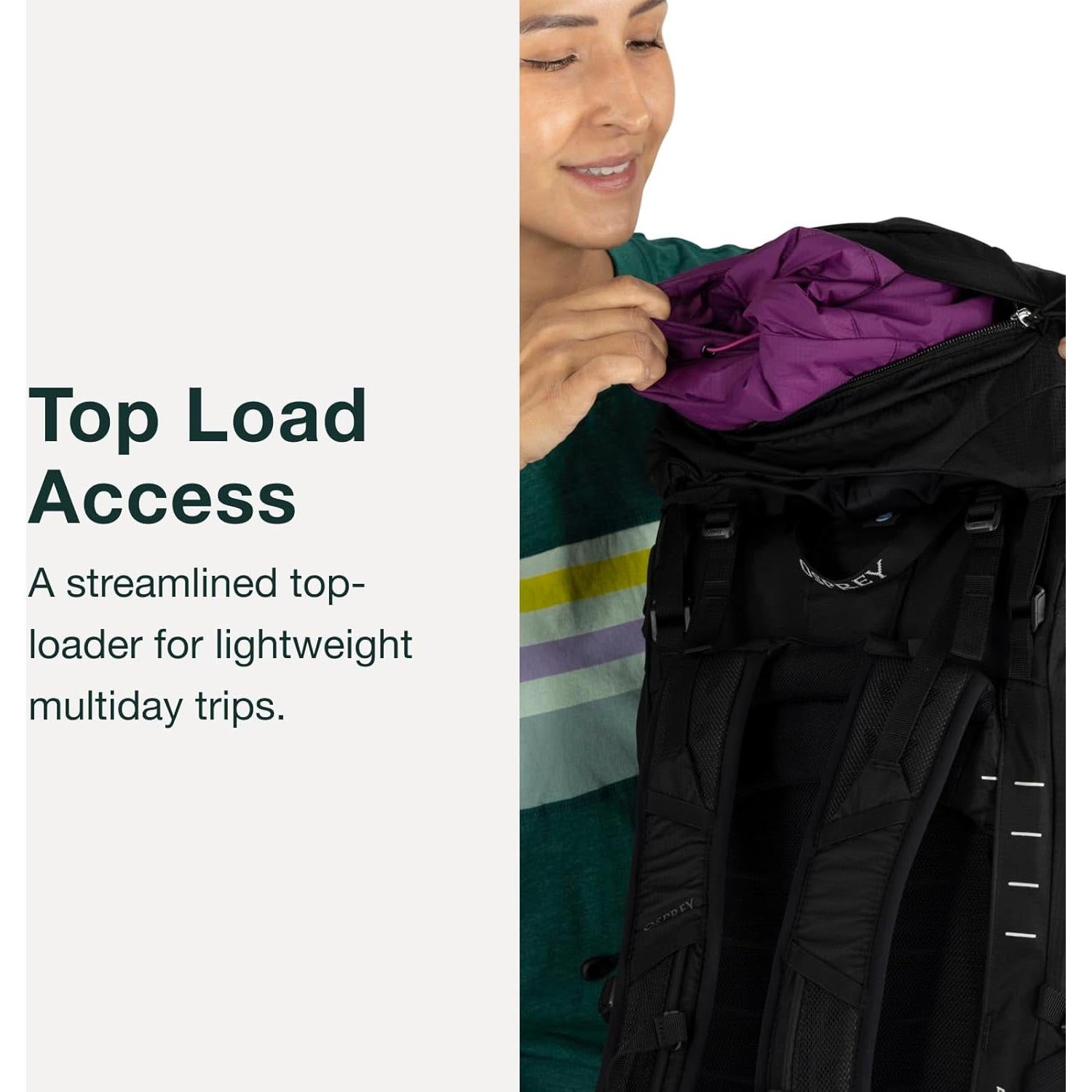 Mochila de Senderismo Osprey Tempest 44L Mujeres XS/S Negra