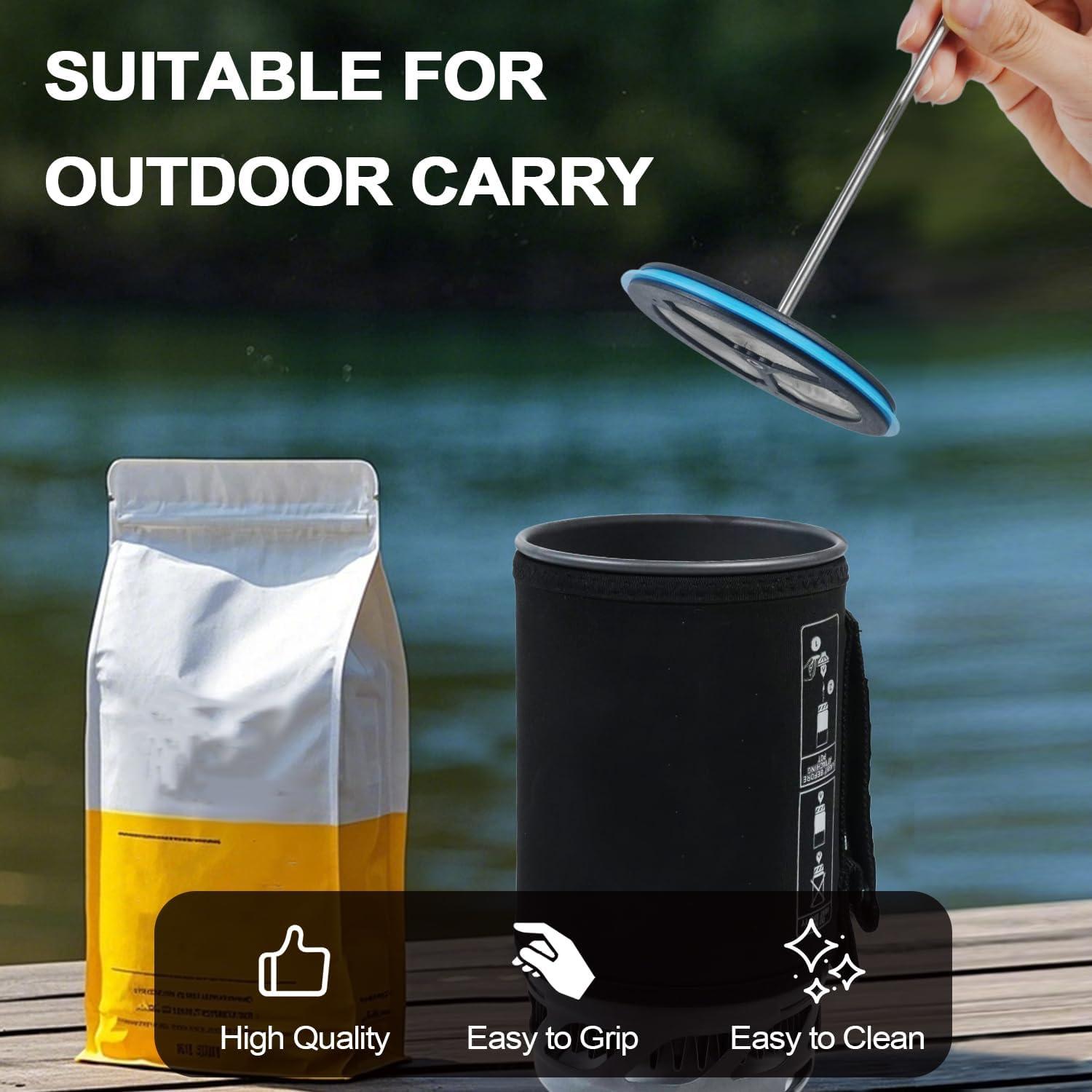 Juego de 2 Prensas Francesas de Silicona ziHenryDa 16cm