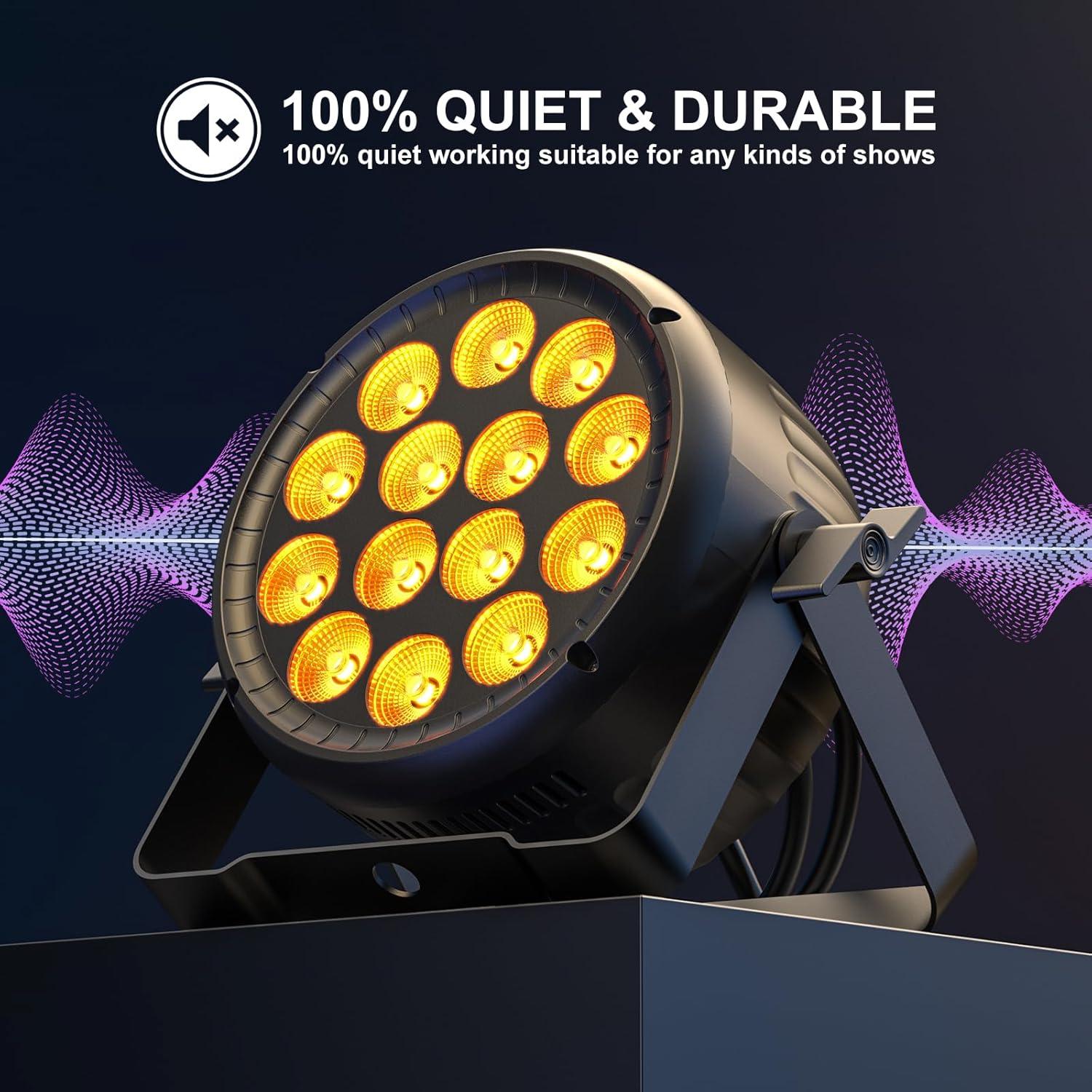 Luz Par LED RGBW 14X18W DMX512 para Escenario y Eventos