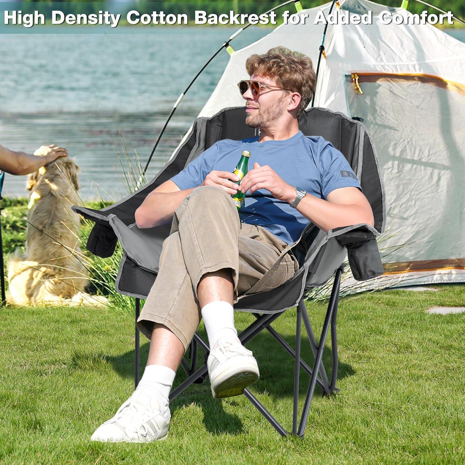 Silla de Camping Plegable RELAX FIELD Sobredimensionada 226kg