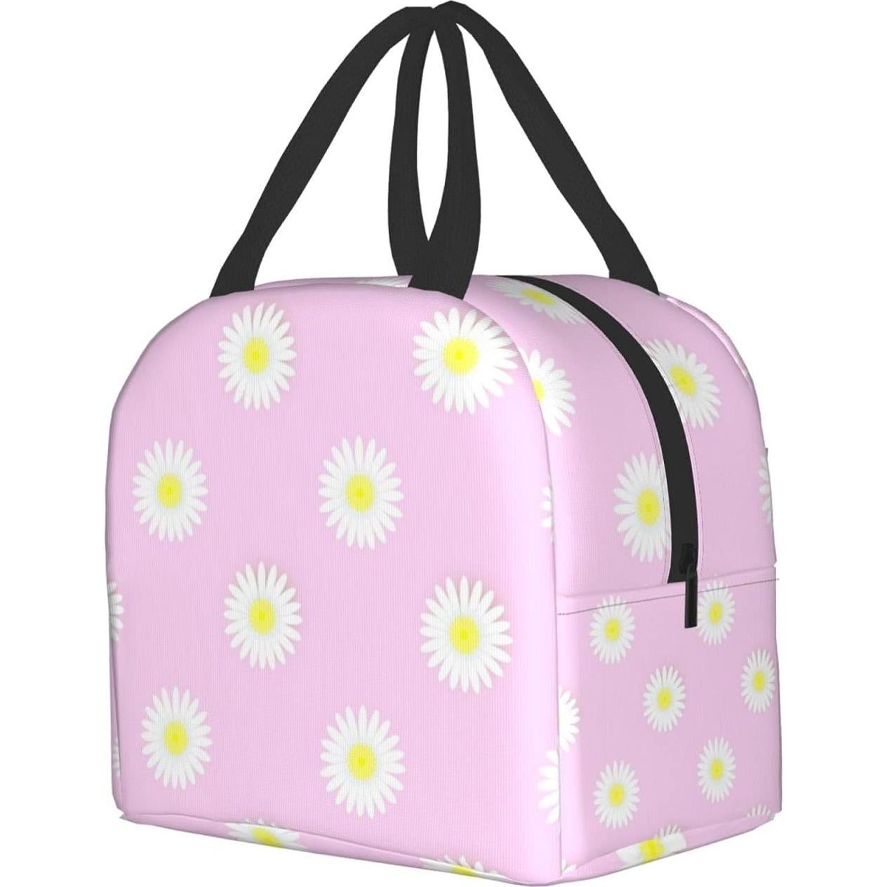 Bolsa de Almuerzo Aislada Carati Floral Rosa 22x13x20 cm