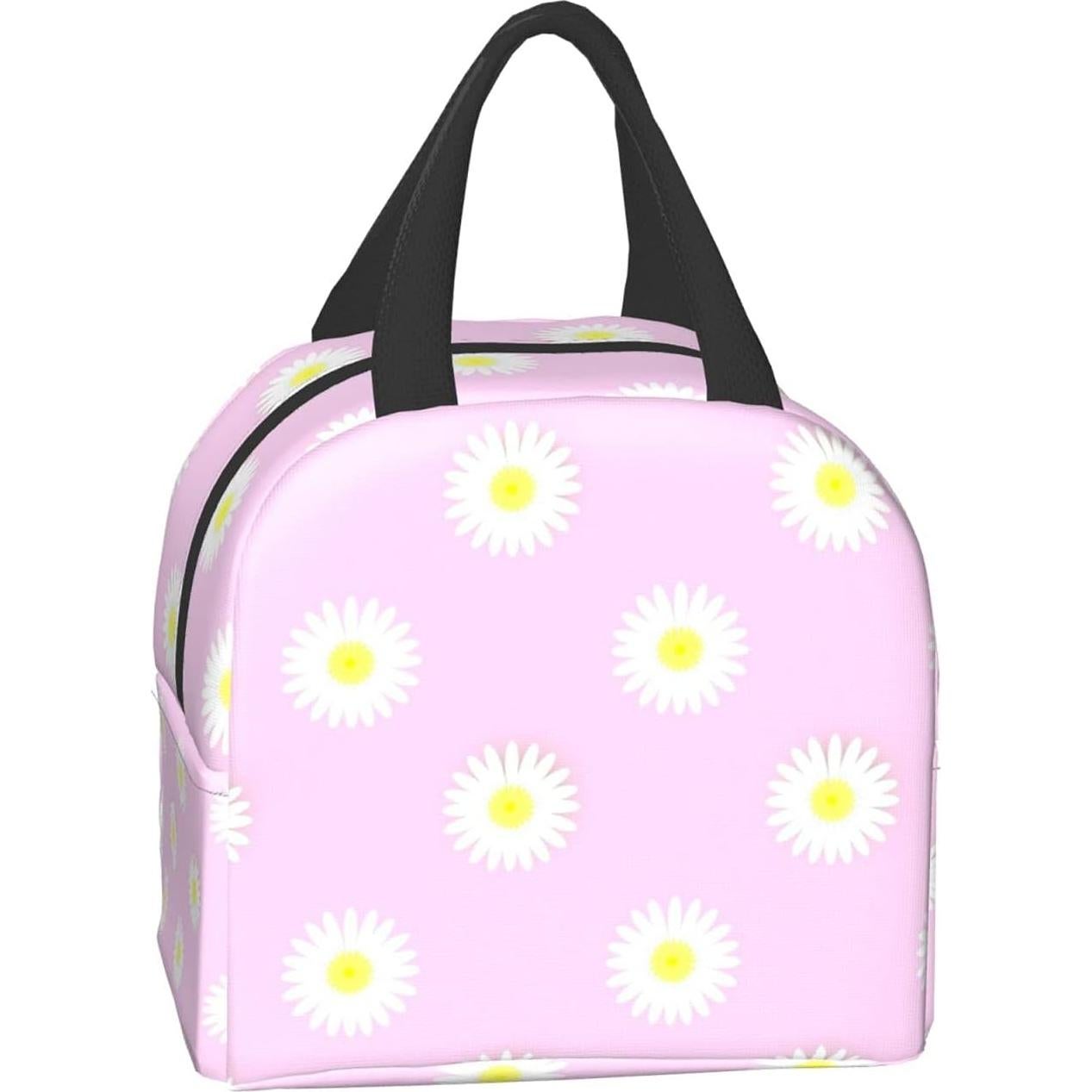 Bolsa de Almuerzo Aislada Carati Floral Rosa 22x13x20 cm