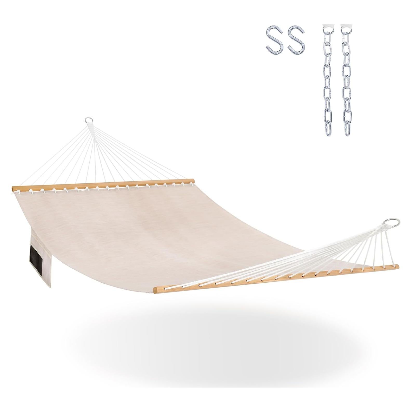 Hamaca Doble Lazy Daze 11 FT Beige Secado Rápido 204 kg