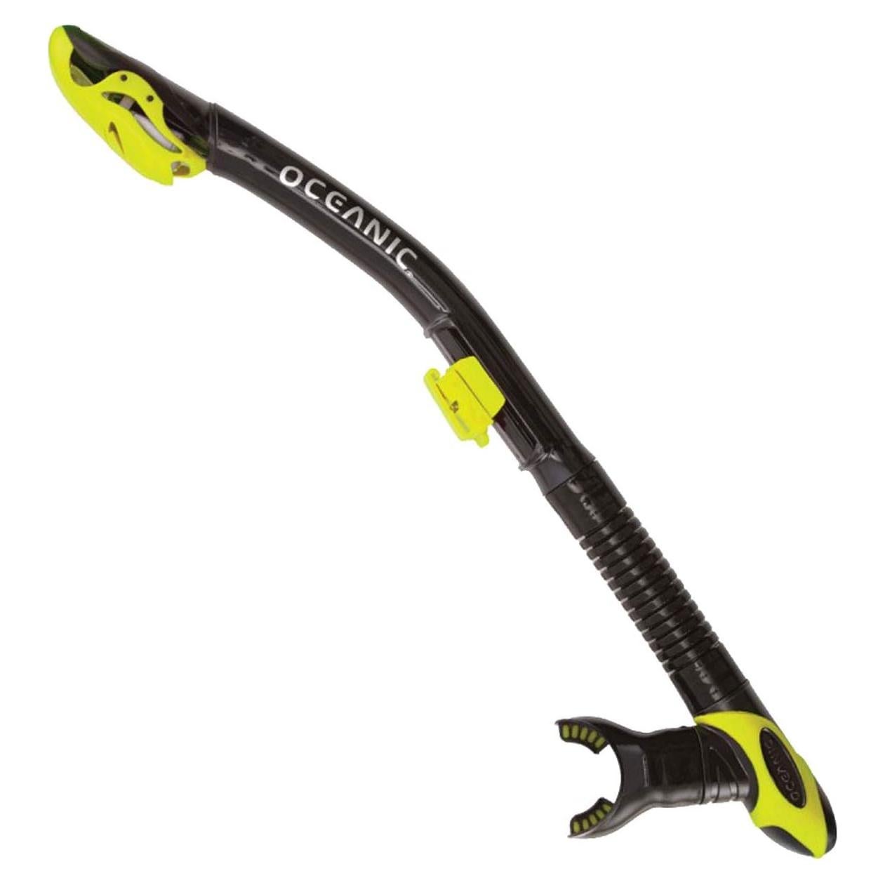 Snorkel Ultra Seco Oceanic Negro/Amarillo 100% Silicona