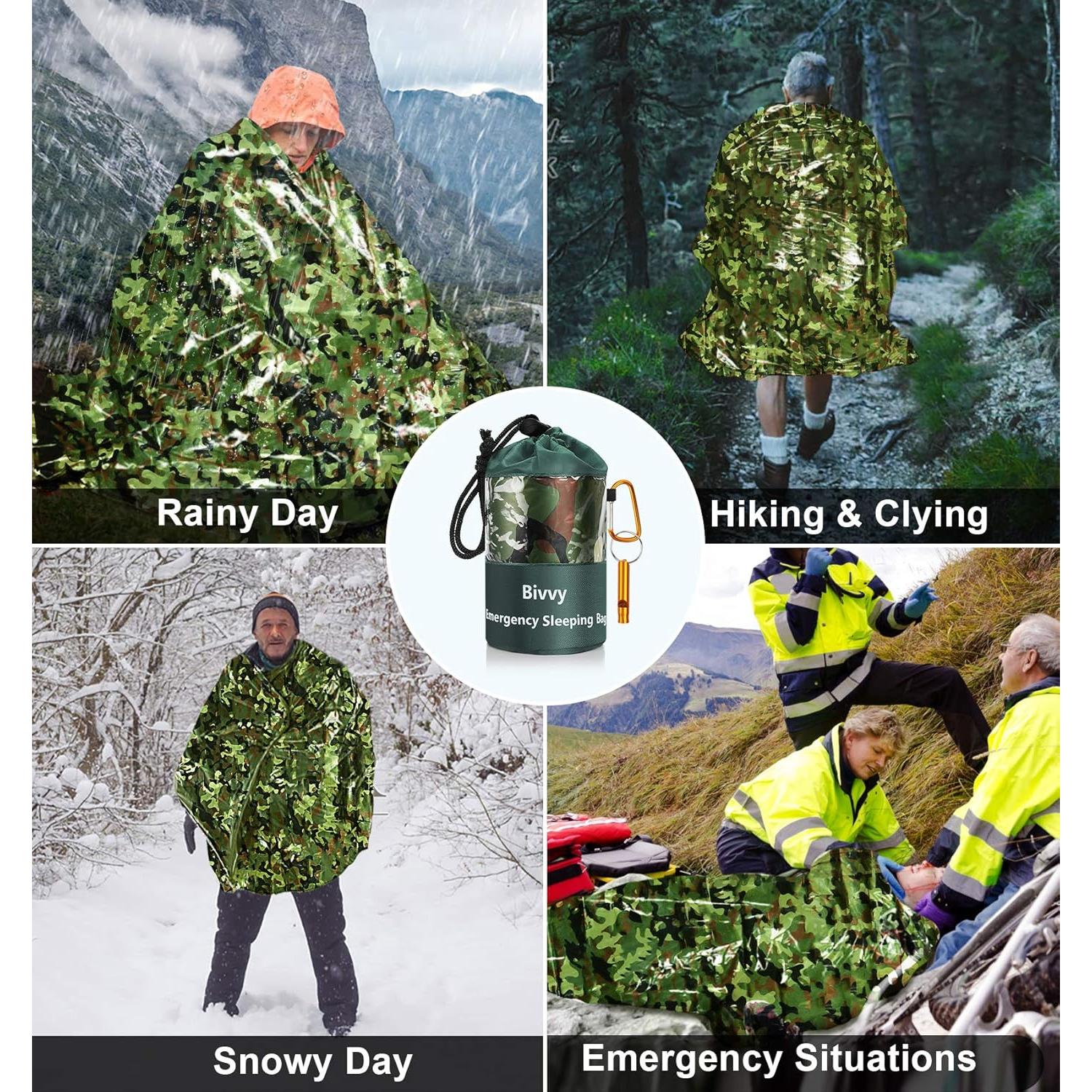 Saco de Dormir de Emergencia Timok Camo 2 Unidades 213x122 cm